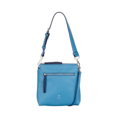 Cyan blue Elliot mini satchel